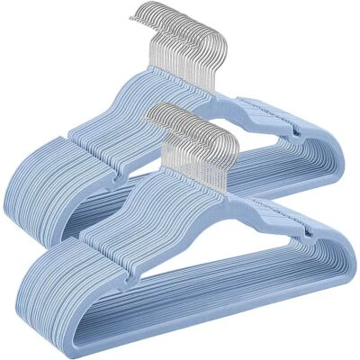SONGMICS - CRF029B03 - Black - 43 cm - Velvet Hangers SONGMICS - CRF029B03 - Black - 43 cm - Velvet Hangers
