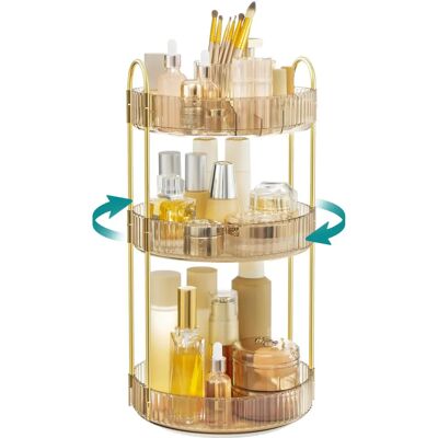 Organisateur de Maquillage Rotatif à 3 Niveaux - SONGMICS - Publicité Organisateur de Maquillage Rotatif à 3 Niveaux - SONGMICS - Publicité