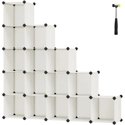 SONGMICS Cream White 16 Cube Storage Organizer - Storage Organizer SONGMICS Cream White 16 Cube Storage Organizer - Storage Organizer
