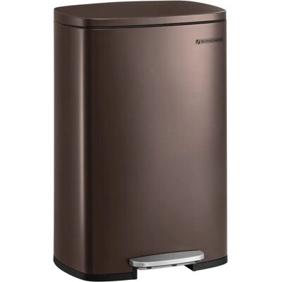 SONGMICS Kitchen Bin 50L Brown - Kitchen Bin SONGMICS Kitchen Bin 50L Brown - Kitchen Bin