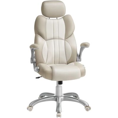 SONGMICS Weißer Ergonomischer Bürostuhl mit Verstellbaren Funktionen SONGMICS Weißer Ergonomischer Bürostuhl mit Verstellbaren Funktionen
