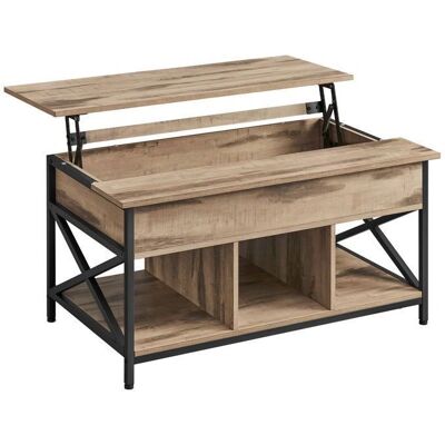 VASAGLE Couchtisch - Hochklappbarer, Offener Stauraum, Schlafzimmer VASAGLE Couchtisch - Hochklappbarer, Offener Stauraum, Schlafzimmer