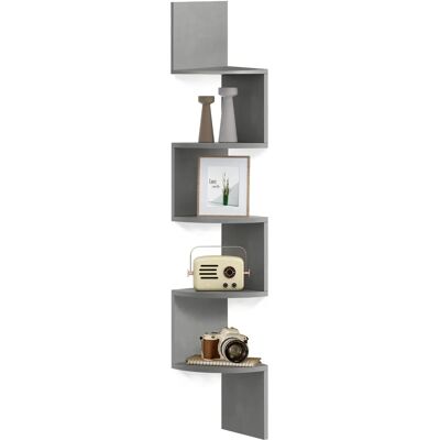 Pricenet LBC072G49 Corner Shelf - 5 Shelves, Floating for Kitchen, Bedroom, Living Room - Corner Shelf Pricenet LBC072G49 Corner Shelf - 5 Shelves, Floating for Kitchen, Bedroom, Living Room - Corner Shelf