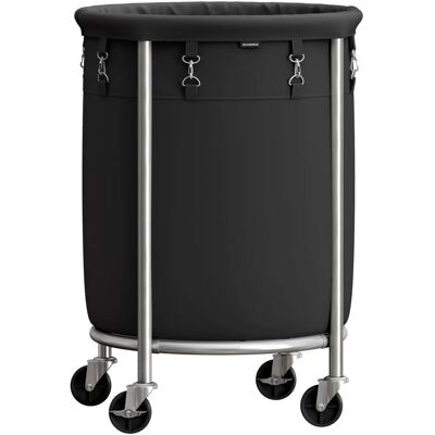 SONGMICS Steel Frame 170L Round Laundry Sorter on Wheels - Laundry Hamper SONGMICS Steel Frame 170L Round Laundry Sorter on Wheels - Laundry Hamper