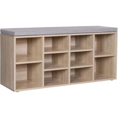 VASAGLE Tárolópad - Állítható polcok - 48cm Ülésmagasság - 150kg Teherbírás - Tárolópad VASAGLE Tárolópad - Állítható polcok - 48cm Ülésmagasság - 150kg Teherbírás - Tárolópad