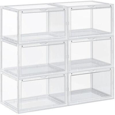 Boxxx LSP06CW - Transparenter Schuhschrank Boxxx LSP06CW - Transparenter Schuhschrank