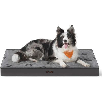 Letto per cani Feandrea - Ortopedico, Copertura impermeabile, Schiuma a nido d'ape, Grigio Letto per cani Feandrea - Ortopedico, Copertura impermeabile, Schiuma a nido d'ape, Grigio