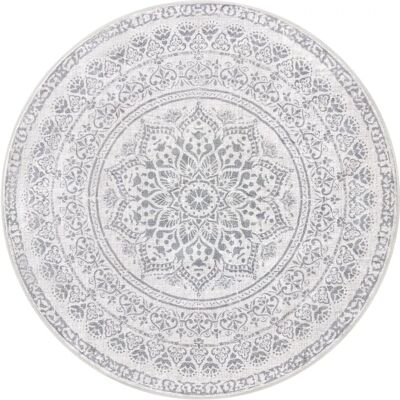 SONGMICS pyöreä matto harmaa taupe - Boho tyyli SONGMICS pyöreä matto harmaa taupe - Boho tyyli