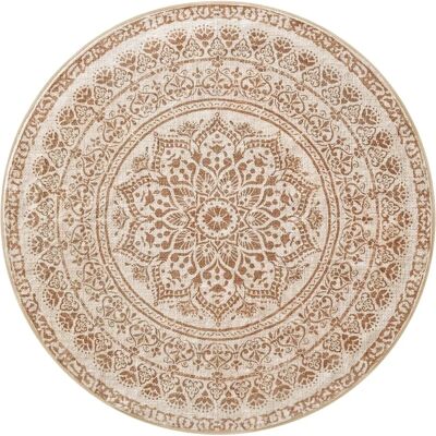 SONGMICS BEIGE CAPPUCCINO Runder Teppich 160cm - Boho-Stil SONGMICS BEIGE CAPPUCCINO Runder Teppich 160cm - Boho-Stil