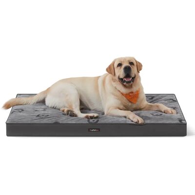Feandrea Dog Bed - Orthopedic, Waterproof Cover, Egg Foam, Handle - L Feandrea Dog Bed - Orthopedic, Waterproof Cover, Egg Foam, Handle - L