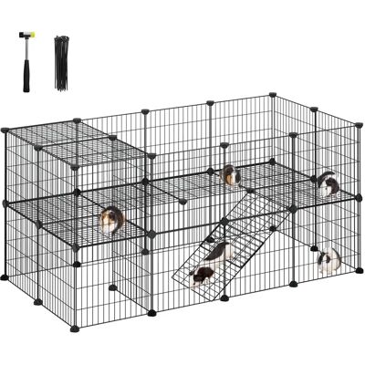 SONGMICS - LPI02H - Black - 123 x 63 x 61 cm - Pet Playpen SONGMICS - LPI02H - Black - 123 x 63 x 61 cm - Pet Playpen