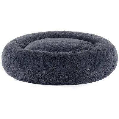 Feandrea Donut Hundebett - dunkelgrau - 90x90x20 cm Feandrea Donut Hundebett - dunkelgrau - 90x90x20 cm