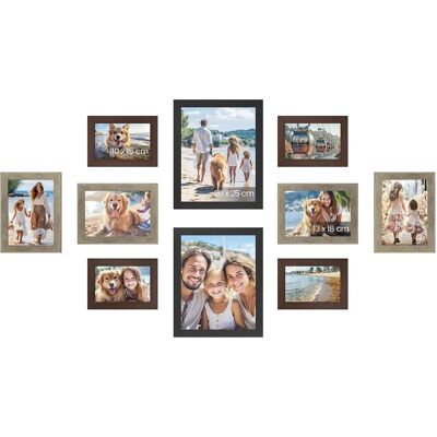 SONGMICS - RPF310H - 8x10 5x7 4x6 - Picture Frame Set SONGMICS - RPF310H - 8x10 5x7 4x6 - Picture Frame Set