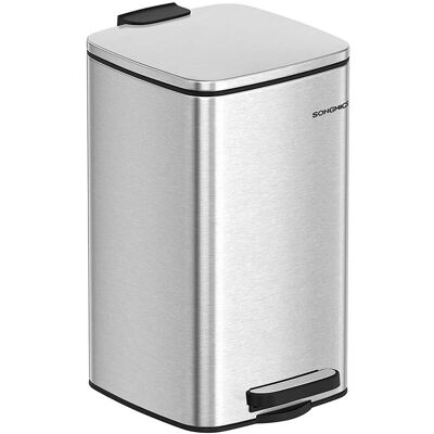 SONGMICS Metallicsilber 8 L - Mülleimer Bad SONGMICS Metallicsilber 8 L - Mülleimer Bad