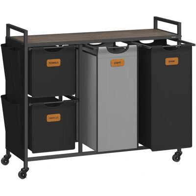 VASAGLE Mehrfach-Wäschekorb - 150L, Naturbeige VASAGLE Mehrfach-Wäschekorb - 150L, Naturbeige
