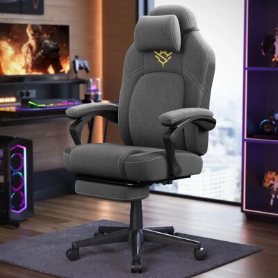 SONGMICS Gaming-Stuhl mit Fußstütze und Kopfkissen - Gaming Chair SONGMICS Gaming-Stuhl mit Fußstütze und Kopfkissen - Gaming Chair