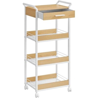 VASAGLE - LRC049K01 - 4-Tier - Storage Trolley VASAGLE - LRC049K01 - 4-Tier - Storage Trolley