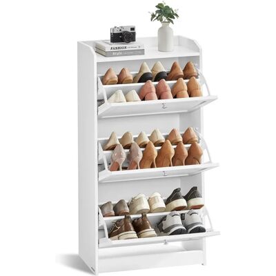 VASAGLE Schuhschrank - 3 Klappen - Für 18 Paar Schuhe VASAGLE Schuhschrank - 3 Klappen - Für 18 Paar Schuhe