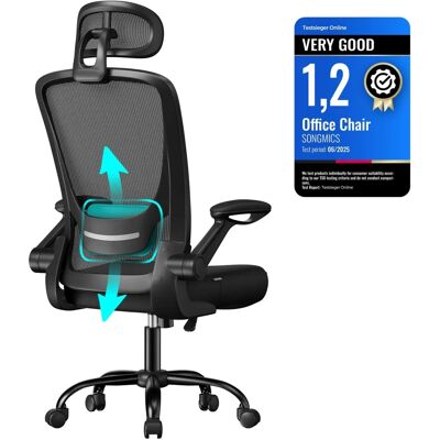 SONGMICS Office Chair with Mesh, Lumbar Support - Office Furniture SONGMICS Office Chair with Mesh, Lumbar Support - Office Furniture