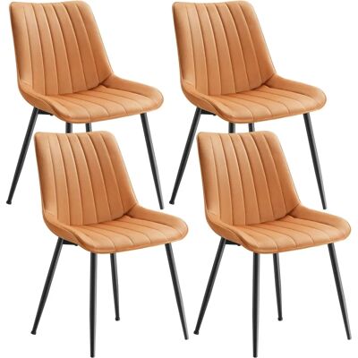 SONGMICS Esszimmerstuhl 2er Set - Ergonomischer Rücken, Stahlbeine SONGMICS Esszimmerstuhl 2er Set - Ergonomischer Rücken, Stahlbeine