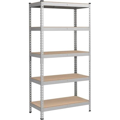SONGMICS Schwerlastregal - 5 Ablagen - 45x90x180cm - Silber SONGMICS Schwerlastregal - 5 Ablagen - 45x90x180cm - Silber