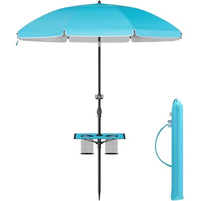 SONGMICS Blauer Gartenparasol - UPF 50+ 30° Neigung, Verstellbare Höhe SONGMICS Blauer Gartenparasol - UPF 50+ 30° Neigung, Verstellbare Höhe