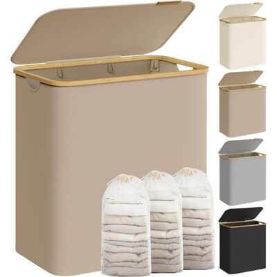 SONGMICS - CamelLaundryBasket - Camel brown - 150 L - Laundry basket SONGMICS - CamelLaundryBasket - Camel brown - 150 L - Laundry basket