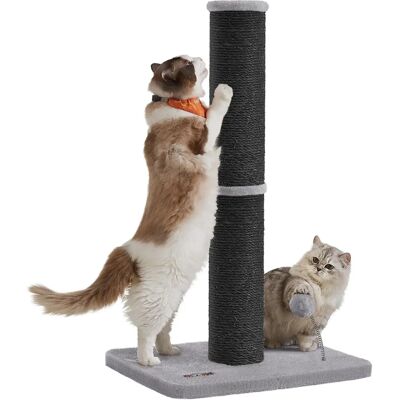 Feandrea - Poteau à Griffer - 85 cm de haut - Sisal - Gris Tourterelle - pour chats moyens & grands - Publicité Feandrea - Poteau à Griffer - 85 cm de haut - Sisal - Gris Tourterelle - pour chats moyens & grands - Publicité