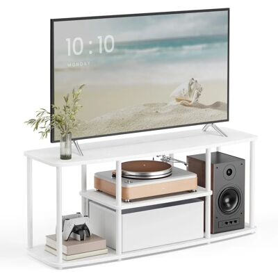 SONGMICS TV-Schrank für bis zu 50 Zoll - Werkzeuglose Montage - Weiß SONGMICS TV-Schrank für bis zu 50 Zoll - Werkzeuglose Montage - Weiß