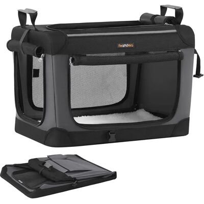 Feandrea Small Foldable Dog Crate - Small Dog Transport Box Feandrea Small Foldable Dog Crate - Small Dog Transport Box