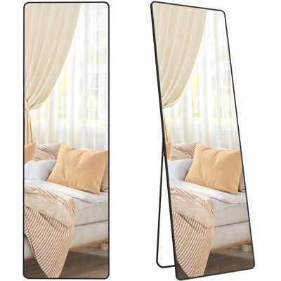 SONGMICS - LFM030B01 - 160 x 50 cm - Cornice in alluminio - Vetro temperato - Specchio SONGMICS - LFM030B01 - 160 x 50 cm - Cornice in alluminio - Vetro temperato - Specchio