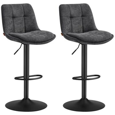 VASAGLE Marque Tabourets de Bar Pivotants Réglables - Lot de 2 - Publicité VASAGLE Marque Tabourets de Bar Pivotants Réglables - Lot de 2 - Publicité