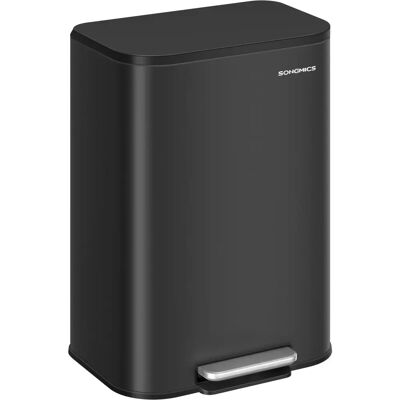 SONGMICS - Soft-Close Lid - Ink Black - 50L - Kitchen Bin SONGMICS - Soft-Close Lid - Ink Black - 50L - Kitchen Bin