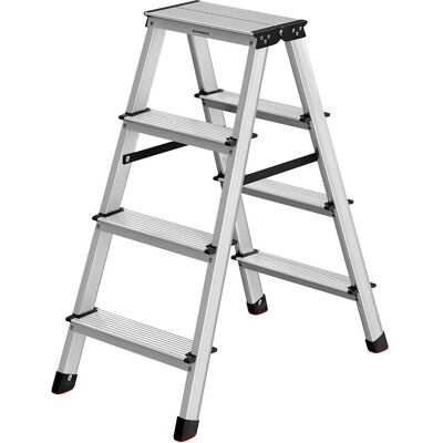 SONGMICS Aluminium Ladder - 3 Step, Silver/Black - Ladder SONGMICS Aluminium Ladder - 3 Step, Silver/Black - Ladder