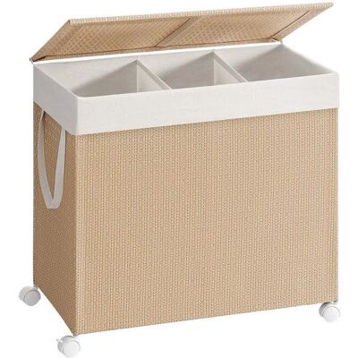 Songmics - LCB602N01 - Beige/White - 140 L - Wäschekorb Songmics - LCB602N01 - Beige/White - 140 L - Wäschekorb