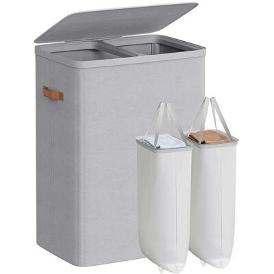 Songmics LCB813G01 Grauer Wäschekorb - Aufbewahrung Songmics LCB813G01 Grauer Wäschekorb - Aufbewahrung