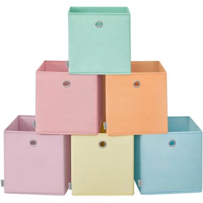 SONGMICS - RFB226X01 - 33Lx33Wx33H cm - 6pz - Set di scatole SONGMICS - RFB226X01 - 33Lx33Wx33H cm - 6pz - Set di scatole