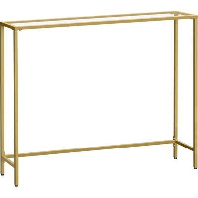 Vasagle - Console Table - Tempered Glass Top - Adjustable Feet - Console Table Vasagle - Console Table - Tempered Glass Top - Adjustable Feet - Console Table
