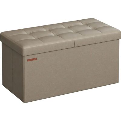 SONGMICS - Pouf Contenitore 89L - 38x76x38 cm - Storage Ottoman SONGMICS - Pouf Contenitore 89L - 38x76x38 cm - Storage Ottoman