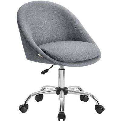 SONGMICS Homeoffice Stuhl - Höhenverstellbar - Gepolstertes Kissen - Drehstuhl - Grau SONGMICS Homeoffice Stuhl - Höhenverstellbar - Gepolstertes Kissen - Drehstuhl - Grau