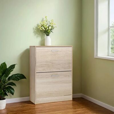 VASAGLE - LBC602H - Tammipuu - 2 Ovi - Shoe cabinet VASAGLE - LBC602H - Tammipuu - 2 Ovi - Shoe cabinet