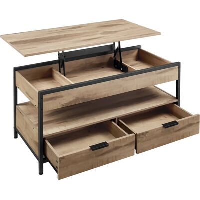 VASAGLE - Mesa Elevable - Camel Brown - Mesa de Centro VASAGLE - Mesa Elevable - Camel Brown - Mesa de Centro