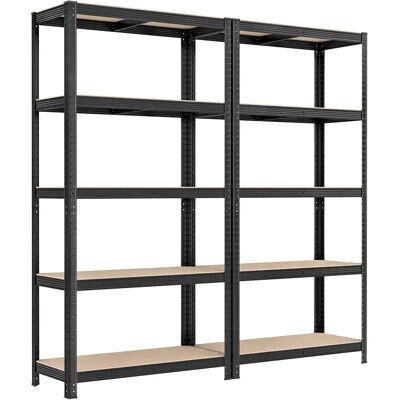 Songmics - Estantería metálica de 5 niveles - 40x90x180 cm Songmics - Estantería metálica de 5 niveles - 40x90x180 cm
