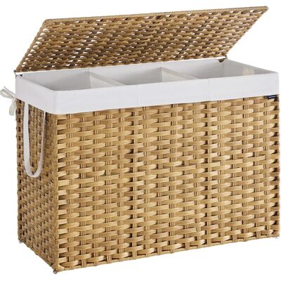SONGMICS Handwoven Laundry Basket - 200 L - Natural SONGMICS Handwoven Laundry Basket - 200 L - Natural