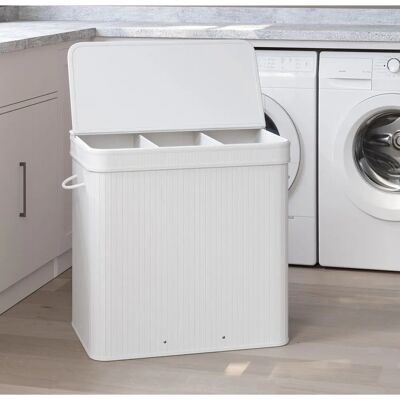 SONGMICS Wäschekorb mit Deckel - 150 L - Wäschekorb aus Bambus SONGMICS Wäschekorb mit Deckel - 150 L - Wäschekorb aus Bambus