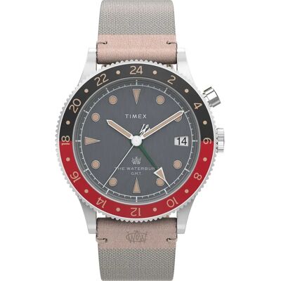 Timex Waterbury Traditional GMT Men's Watch - Water Resistant 50m Timex Waterbury Traditional GMT Men's Watch - Water Resistant 50m