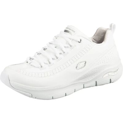 Skechers Dam Vita Läder Sneakers - Skor Skechers Dam Vita Läder Sneakers - Skor