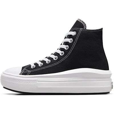 Converse Black Chuck Taylor All Star Move High Top Sneakers - Size US 8.5 - Female Converse Black Chuck Taylor All Star Move High Top Sneakers - Size US 8.5 - Female