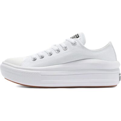 Converse All Star Move OX Scarpe con Piattaforma Bianche - Scarpe Converse All Star Move OX Scarpe con Piattaforma Bianche - Scarpe