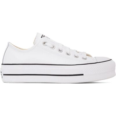 Converse Hvide Chuck Taylor All Star Platform Lædersko - Sko Converse Hvide Chuck Taylor All Star Platform Lædersko - Sko